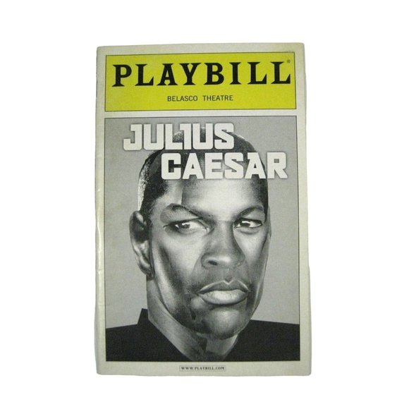 Julius Caesar Playbill April 2005 Belasco Theatre Denzel Washington Colm Feore - Picture 1 of 7
